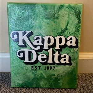 8x10 Kappa Delta canvas